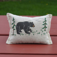 Forest Bear Natural Fabric Small Balsam Pillow