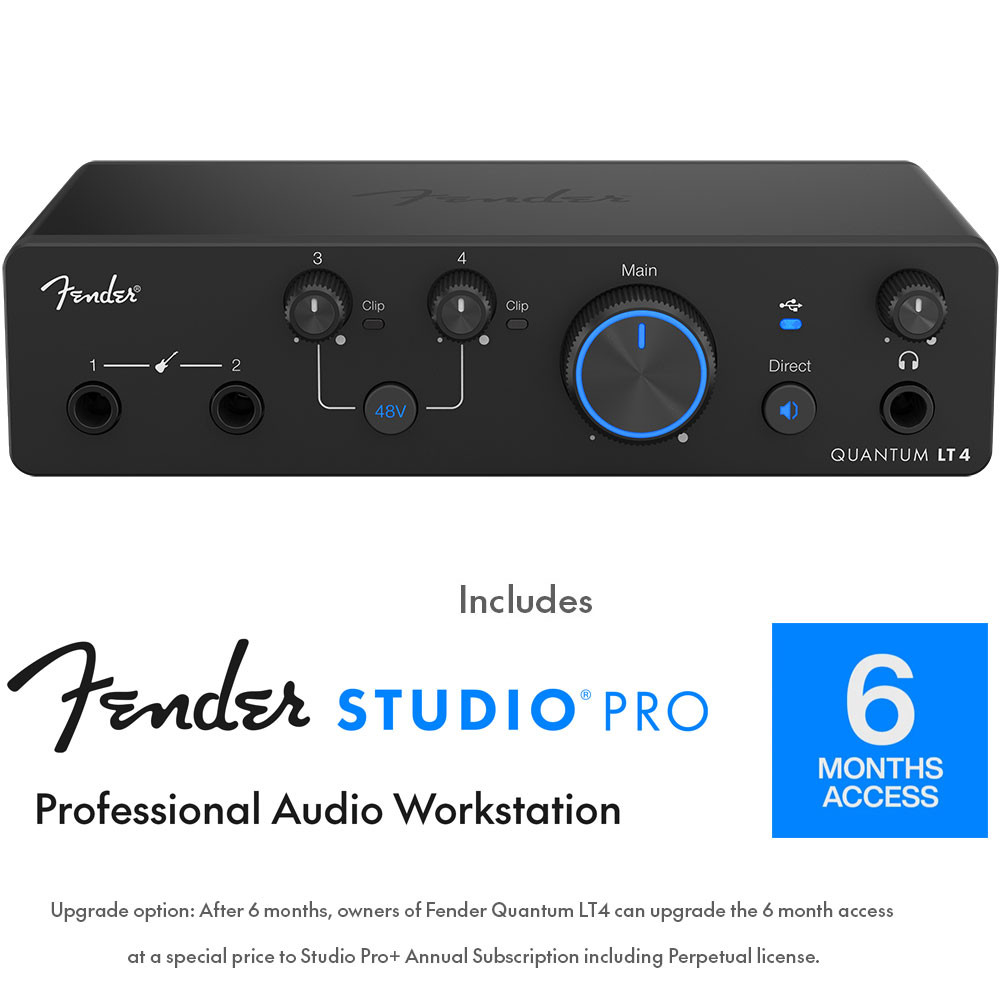 FENDER QUANTUM LT4 4x2 USB-C AUDIO INTERFACE - Link Audio