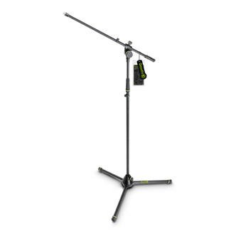 GRAVITY GMS4321B MIC STAND W/ FOLDING TRIPOD BASE & 2 POINT ADJ BOOM