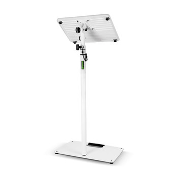 GRAVITY GLTST02W WHITE LAPTOP LECTURN STAND W/ STEEL BASE