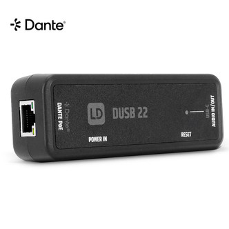 LD TIVA DUSB 22 - 2X2 DANTE USB-C AUDIO INTERFACE