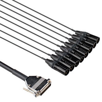 HOSA EDGE DBM503 DB25 TO NEUTRIK XLRM SNAKE 3M