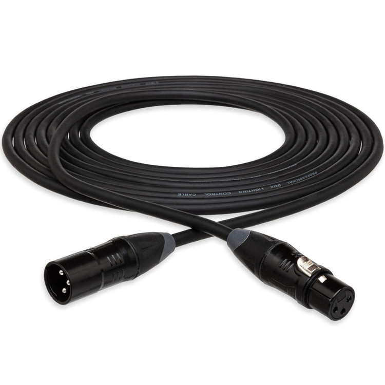 HOSA DMX450 CABLE, XLR3M TO XLR3F, 50 FT / 15M