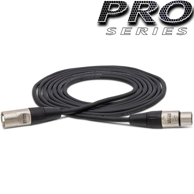 HOSA PRO HXX003 PRO BALANCED INTERCONNECT, REAN XLR3F TO XLR3M, 3 FT / 0.9M