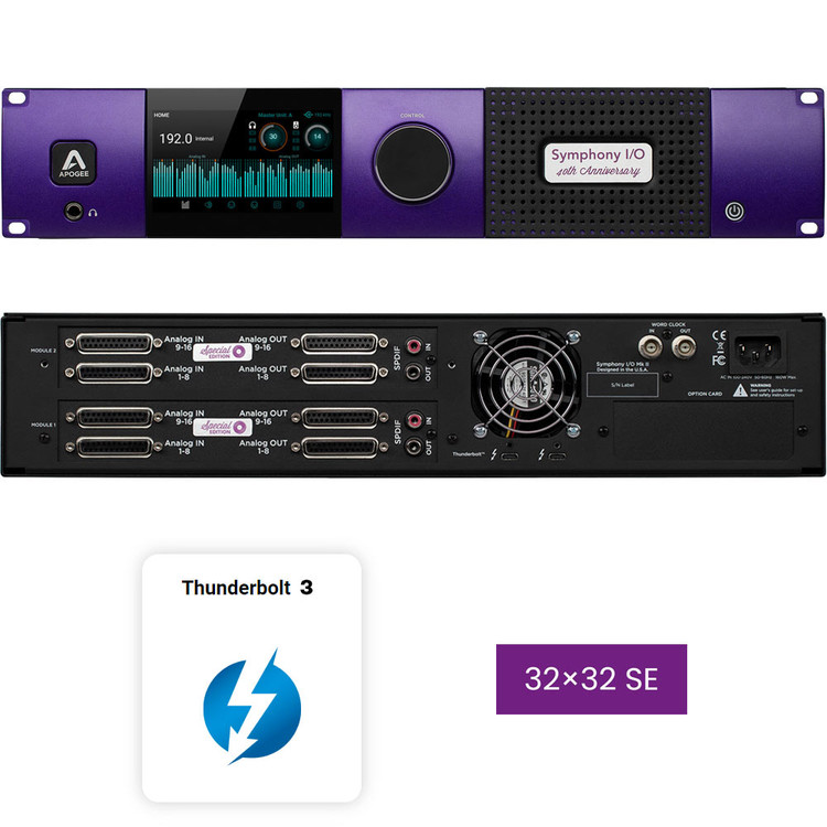 APOGEE SYMPHONY MKII THUNDERBOLT 3 W/ 32 IN & OUTS - 40TH ANNIVERSARY