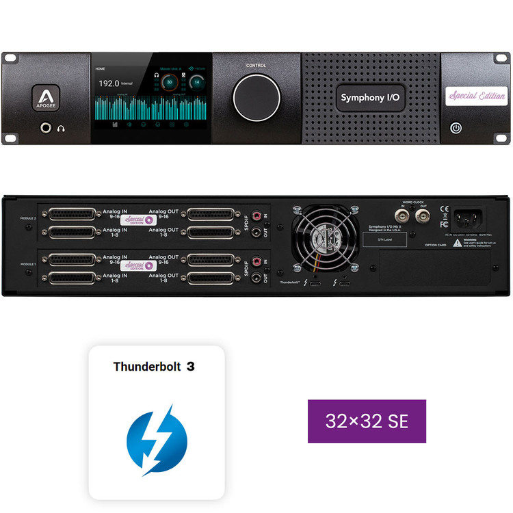 APOGEE SYMPHONY MKII THUNDERBOLT 3 W/ 32 ANALOGUE IN & OUTS