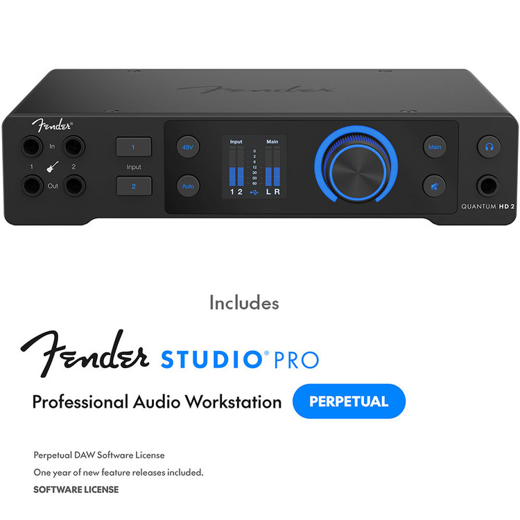 FENDER QUANTUM HD2 20 x 24 USB-C AUDIO INTERFACE