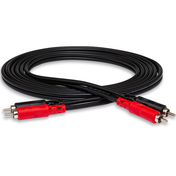 HOSA CRA202 STEREO INTERCONNECT, DUAL RCA TO SAME, 2 M