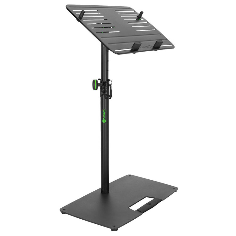 GRAVITY GLTST02B BLACK LAPTOP LECTURN STAND W/ STEEL BASE