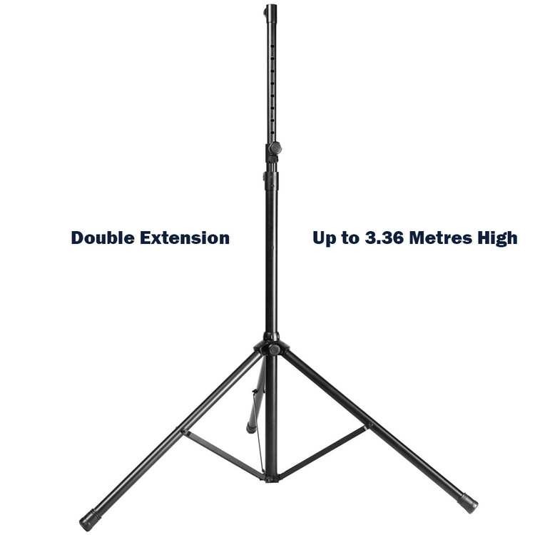 GRAVITY GTLS551B TOURING SERIES STEEL LIGHT STAND W/ DOUBLE EXTENSION UP TO 3.36M HIGH