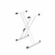 GRAVITY GKSX2W KEYBOARD STAND WHITE W/ VARIFOOT