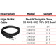 HOSA EDGE CGK015 EDGE GUITAR CABLE, NEUTRIK STRAIGHT TO SAME, 15 FT / 4.5M