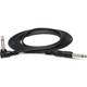 HOSA CPP110R UNBALANCED INTERCONNECT, 1/4 IN TS TO RIGHT-ANGLE 1/4 IN TS, 10 FT / 3M
