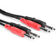 HOSA CSS203 STEREO INTERCONNECT, DUAL 1/4 IN TRS TO SAME, 3 M