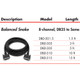 HOSA DBD301.5 BALANCED SNAKE, DB25 TO SAME, 1.5 FT / 0.45M