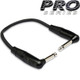 HOSA PRO HGTR000.5RR PRO GUITAR PATCH CABLE, REAN RIGHT-ANGLE TO SAME, 6 IN / 15CM