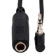 HOSA MHE100.5 HEADPHONE ADAPTER, 1/4 IN TRS TO RIGHT-ANGLE 3.5 MM, 6 IN / 15CM