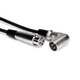 HOSA XRR125 BALANCED INTERCONNECT, XLR3F TO RIGHT-ANGLE XLR3M, 25 FT / 7.6M