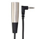 HOSA XVM105M CAMCORDER MICROPHONE CABLE, RIGHT-ANGLE 3.5 MM TRS TO XLR3M, 5 FT / 1.5M