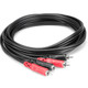 HOSA CRA202 STEREO INTERCONNECT, DUAL RCA TO SAME, 2 M