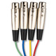 HOSA XLR401.5 4 CH SNAKE XLR3M-XLR3F 1.5FT / 0.46M