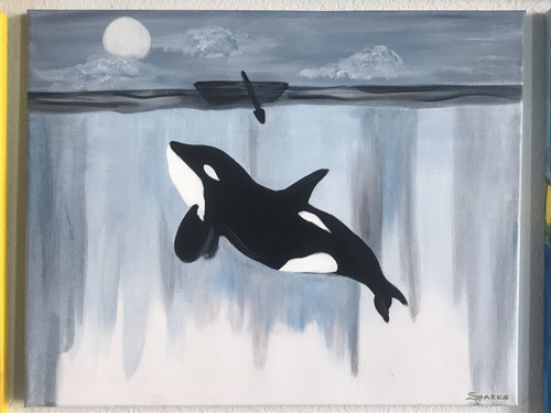 Moonlight Whale Painting Class