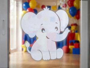 Cute Wild Animal Window Clings Kids Party Favours Set of 6 Reusable
