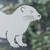 Australian Animals – Rakali (Australian Water Rat) Frosted Window Cling - Etched Glass Look