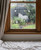 Lifestyle photo showing a frosted Donkey window cling displayed on a room window, highlighting its etched-glass texture and soft matte finish.
