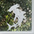 Hammerhead Shark frosted window cling, reusable static window decal with an etched‑glass finish, renter‑friendly and perfect for home, office, or classroom windows.