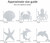 Ocean Creatures Window Clings Kids Party Favours Set of 6 Reusable