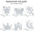 Princess Party Favours Kids Reusable Window Clings Party Bag Fillers Set of 6