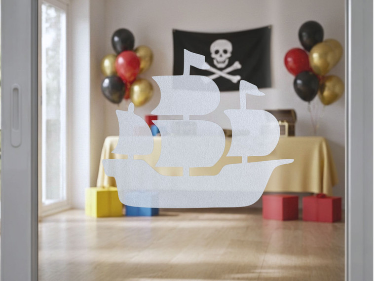 Pirate Party Favors – Goodie Bag Fillers – Reusable Window Clings (Set of 6)