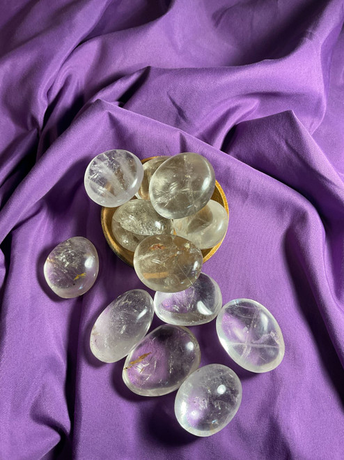 Clear Quartz Palm Stone