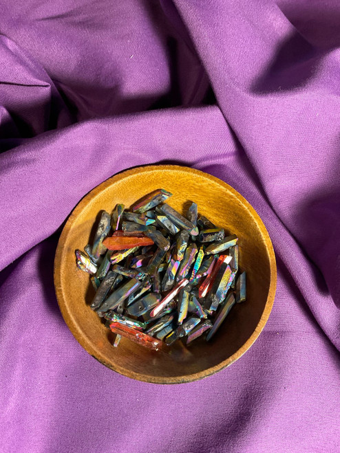 Quartz Rainbow Aura - Small Point