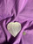 Heart: Selenite Palmstone