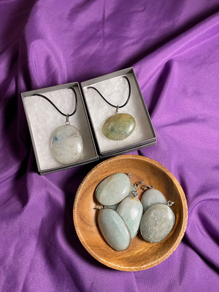 Aventurine Green Oval Pendant
