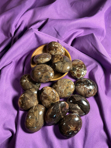 Opal Black Palm Stone