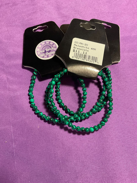 Malachite Bracelet 4mm