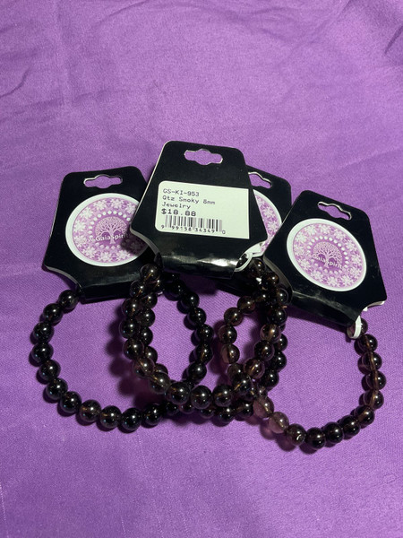 Quartz Smoky 8mm Bracelet