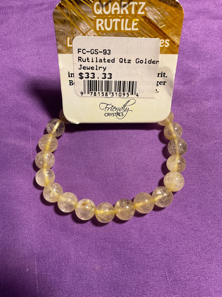 Golden Quartz Rutilated Bracelet