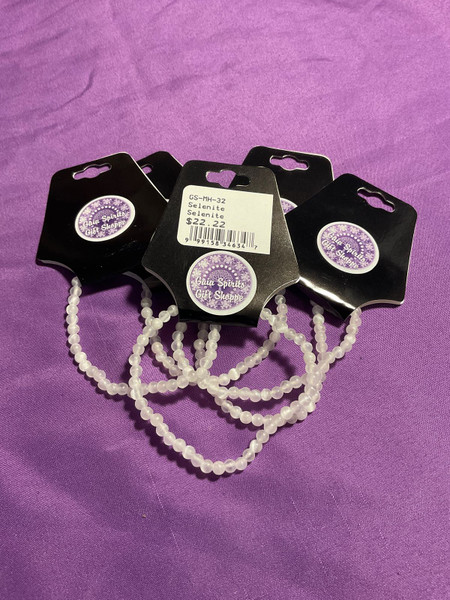 Selenite 4mm Bracelet