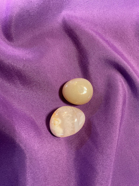 Agate Cherry Blossom Tumble