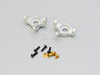 For Axial  Front ALUMINUM KNUCKLES + STEERING Arms Wraith Scorpion SMT10 S -SILVER-
