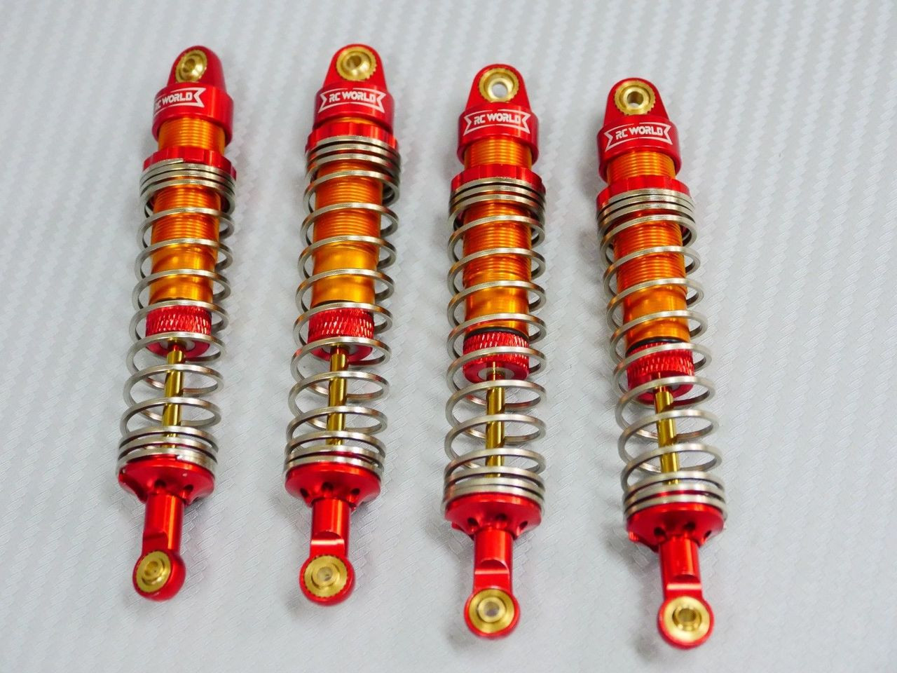 TRAXXAS Big Bore ALL METAL SUSPENSION SHOCKS For TMAXX, EMAXX 2.5 3.3 RED