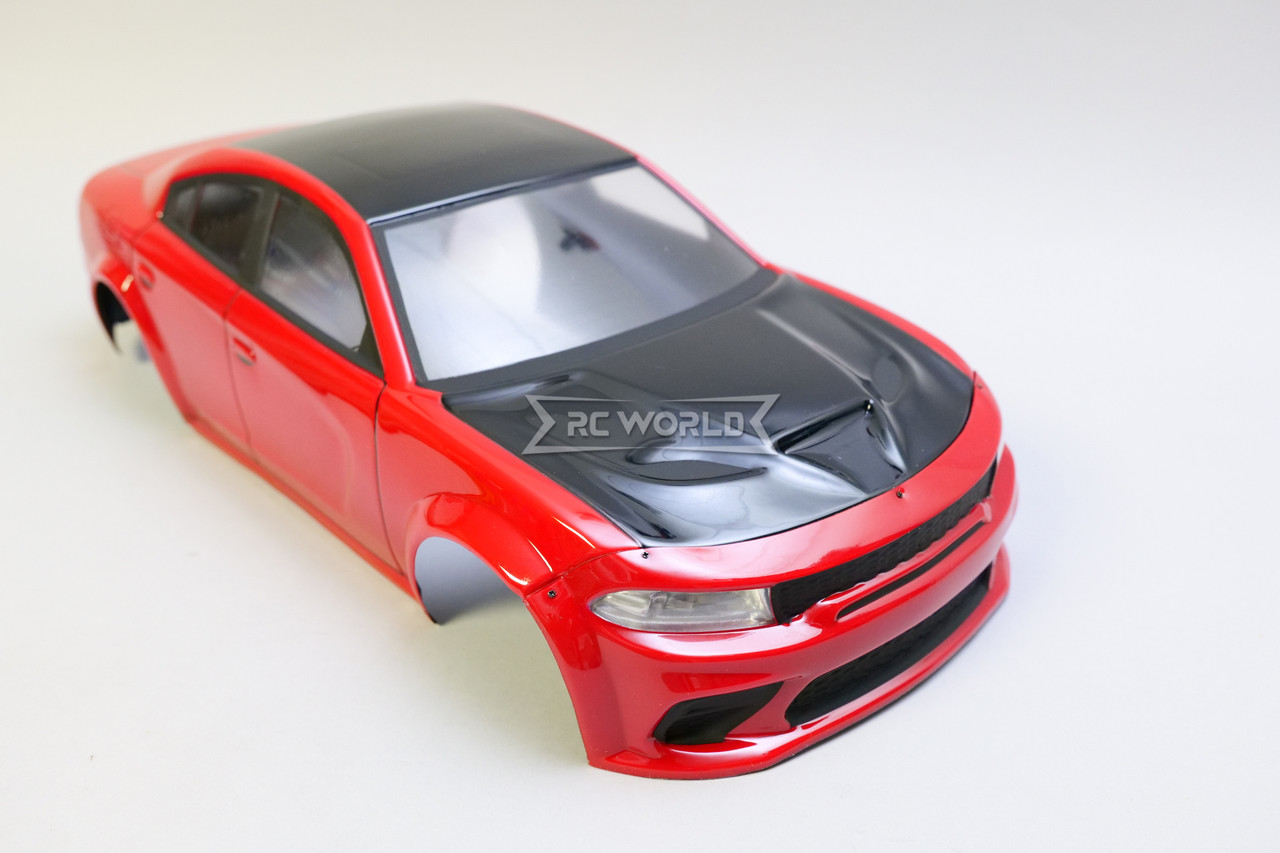 RC 1/10 Car Body DODGE CHARGER SRT *FINISHED* -RED-