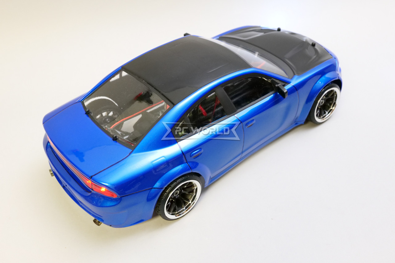 RC 1/10 DODGE CHARGER SRT AWD Drift RTR W/ LEDS *BLUE*