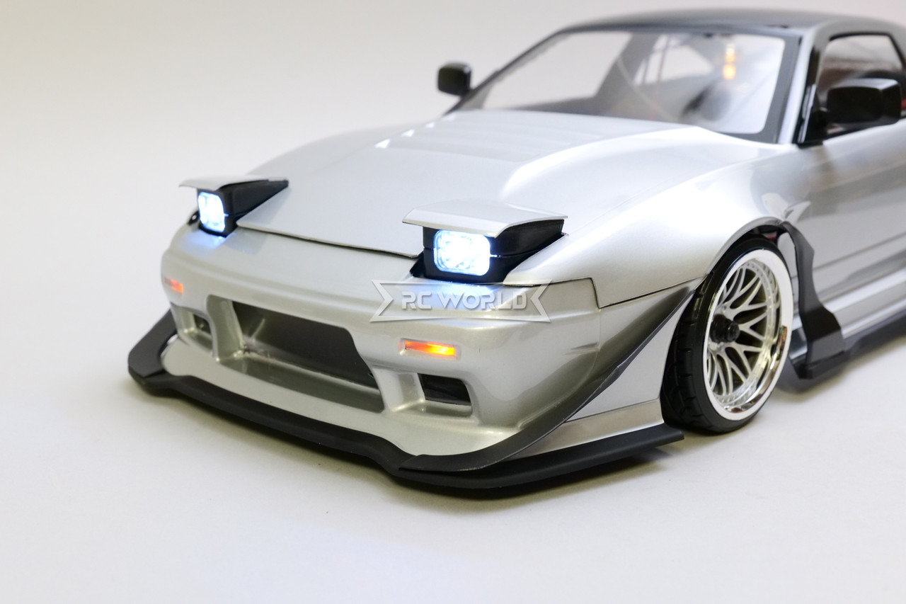 RC 1/10 Drift NISSAN 180SX Brushless w/ Pop Up Lights + Sounds