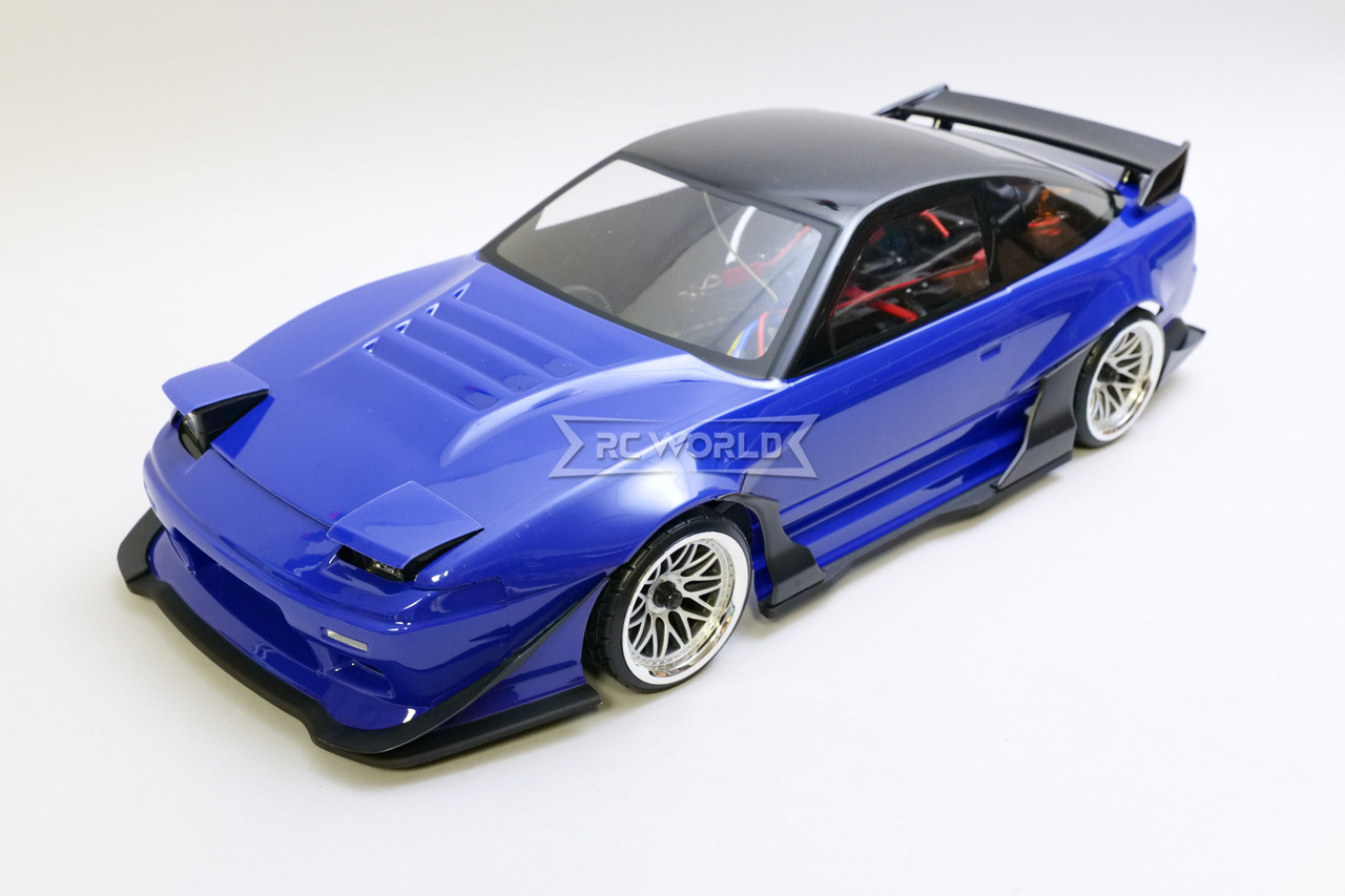 ラジコン　10/1 ボディ180sx RC 1/10 Drift NISSAN 180SX Brushless w/ Pop Up Lights + Sounds
