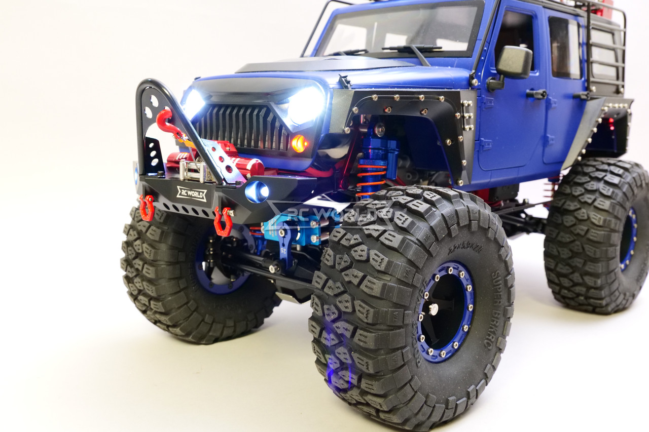 Custom 1/10 RC JEEP WRANGLER Rubicon 4X4 w/ LED 2- Speed 11.1V *RTR